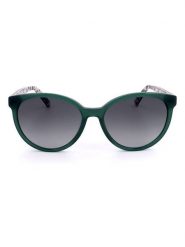 Love Moschino Damskie okulary przeciwsłoneczne w kolorze zielono-granatowym rozmiar: 56. Niebieskie okulary przeciwsłoneczne damskie Love Moschino. Za 214.95 zł.