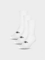 4F Skarpety casual za kostkę (3-pack) męskie - białe 39-42. Białe skarpetki męskie 4f, bez wzorów, z bawełny. Za 54.99 zł.