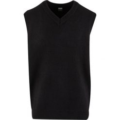 Sweter bez rękawów Urban Classics. Czarne swetry męskie Urban Classics, m, bez wzorów, bez kołnierzyka. Za 206.00 zł.