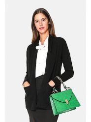 ASSUILI Kardigan w kolorze czarnym rozmiar: 38. Czarne kardigany damskie Assuili, bez wzorów, z kaszmiru. Za 173.99 zł.