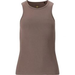 Damski tank top Athlecia Tinashe. Brązowe topy sportowe damskie Athlecia, bez wzorów, z materiału, bez ramiączek. Za 126.00 zł.