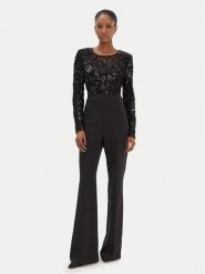 Rinascimento Kombinezon CFC0126410003 Czarny Regular Fit. Czarne kombinezony damskie RINASCIMENTO, xl, bez wzorów, z syntetyku, bez kołnierzyka, bez ramiączek. Za 699.99 zł.