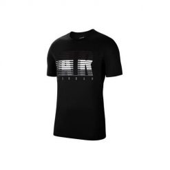 Koszulka sportowa męska Nike Air Jordan Air Motion. Czarne t-shirty sportowe męskie Nike, m, z bawełny, bez ramiączek. Za 236.00 zł.