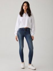 LTB Dżinsy "Amy" - Skinny fit - w kolorze granatowym rozmiar: W28/L32. Niebieskie jeansy damskie LTB, z podwyższonym stanem. Za 109.78 zł.