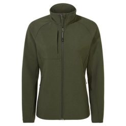Kurtka Damska Expert Basecamp Soft Shell. Zielone kurtki damskie CRAGHOPPERS, bez wzorów, z softshellu, bez kaptura. Za 253.99 zł.