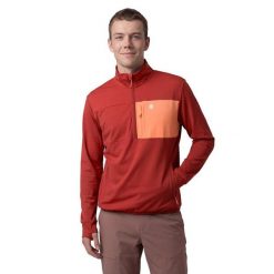 Męska turystyczna bluza polarowa Trekking Siroko Platte Red. Czerwone bluzy bez kaptura męskie SIROKO, m, z polaru. Za 211.00 zł.