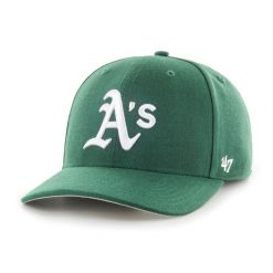 Czapka z daszkiem Oakland Athletics 47Brand MLB Cold Zone MVP. Zielone czapki męskie 47 Brand, bez wzorów, z materiału. Za 139.00 zł.
