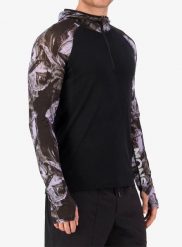 Bluza z kapturem Mons Royale Temple Merino Long Sleeve Hood. Czarne bluzy z kapturem męskie Mons Royale, m, z elastanu. Za 544.49 zł.
