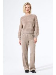 Garcia Sweter w kolorze beżowym rozmiar: L. Brązowe swetry klasyczne damskie Garcia, l, ze splotem, bez kołnierzyka. Za 130.50 zł.