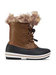 CMP Śniegowce Kids Anthilian Snow Boot Wp 30Q4594 Brązowy. Brązowe buty zimowe chłopięce CMP, ze skóry. Za 329.99 zł.