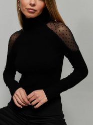 LA Angels Bluzka w kolorze czarnym rozmiar: XL. Czarne bluzki damskie LA Angels, xl, bez wzorów, bez kołnierzyka, bez ramiączek. Za 113.63 zł.