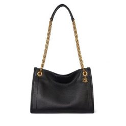 Torebka LAUREN RALPH LAUREN. Czarne torebki klasyczne damskie Lauren Ralph Lauren, bez wzorów, bez dodatków. Za 1,599.00 zł.