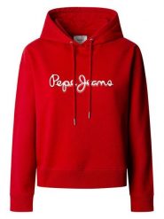 Pepe Jeans Bluza "Maddy" w kolorze czerwonym rozmiar: M. Czerwone bluzy z nadrukiem damskie Pepe Jeans, m, z bawełny. Za 237.17 zł.