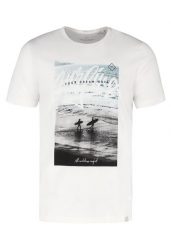 T-shirt z printem T-DREAM. Brązowe t-shirty męskie Volcano, na lato, m, bez wzorów, z bawełny, bez kołnierzyka. Za 59.99 zł.
