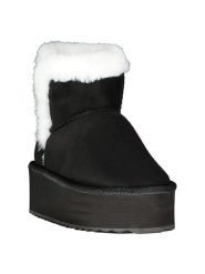 Geographical Norway Botki "Oslo" w kolorze czarnym rozmiar: 39. Czarne botki damskie Geographical Norway, z materiału, bez obcasa, na platformie, bez zapięcia. Za 86.99 zł.