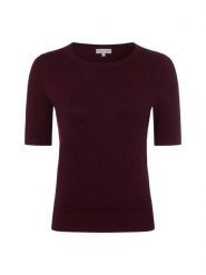 Marie Lund sweter z krótkim rękawem Kobiety wiskoza czerwony, XXL. Czerwone swetry klasyczne damskie Marie Lund, xxl, z dzianiny, bez kołnierzyka. Za 149.95 zł.