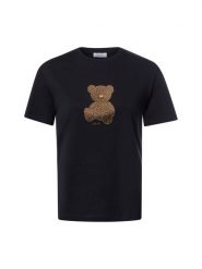 Liu Jo Collection Koszulka Kobiety Bawełna czarny, XL. Czarne t-shirty damskie Liu Jo Collection, xl, bez wzorów, z bawełny, bez kołnierzyka. Za 259.95 zł.