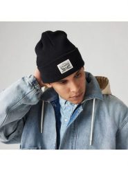 Levi's Czapka beanie w kolorze czarnym rozmiar: onesize. Czarne czapki męskie Levi's, bez wzorów, z bawełny, sportowe. Za 89.26 zł.