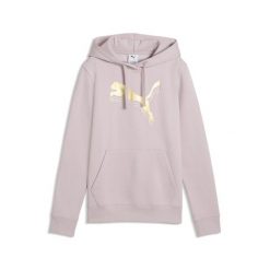 Damska bluza z kapturem ESS METALLIC PUMA. Czerwone bluzy z kapturem damskie Puma, na jesień, s, z bawełny. Za 249.00 zł.