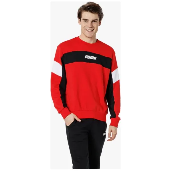 Puma Bluza Rebel Crew Tr , czerwony, rozmiar L. Czerwone bluzy bez kaptura męskie Puma, l, z bawełny. W wyprzedaży za 179.99 zł.