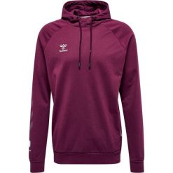 Bawełniana bluza z kapturem Hummel Move Grid. Fioletowe bluzy sportowe męskie HUMMEL, bez wzorów, z bawełny, klasyczne, bez kołnierzyka, bez ramiączek. Za 256.85 zł.