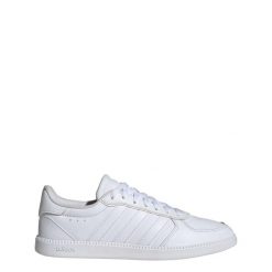 Buty Breaknet Sleek. Białe buty sportowe na co dzień damskie Adidas, bez wzorów, z gumy. Za 239.00 zł.