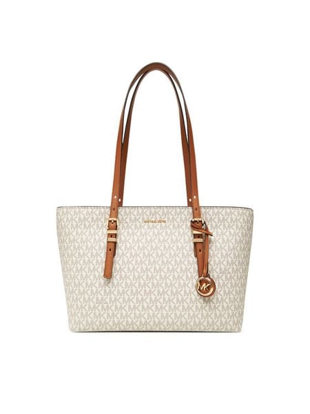 MICHAEL Michael Kors Torebka Quinn 30T5GQNT2B Beżowy. Brązowe torebki klasyczne damskie MICHAEL Michael Kors, bez wzorów, ze skóry, bez dodatków. Za 989.99 zł.
