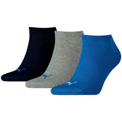 Skarpety Puma Unisex Sneaker Plain 3P. Niebieskie skarpetki damskie Puma, bez wzorów. Za 36.00 zł.