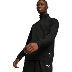 Kurtka Puma Zip-up Tracksuit Jacket Fit Woven, Mężczyźni. Czarne kurtki męskie Puma, m, bez wzorów, z poliesteru, sportowe, bez kaptura. Za 290.00 zł.