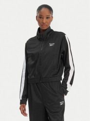 Reebok Bluza Cecilia RK25511CCW Czarny Regular Fit. Czarne bluzy bez kaptura damskie Reebok, xl, z syntetyku. Za 219.99 zł.