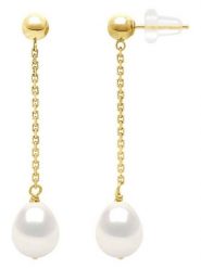 Pearl Addict Złote kolczyki-wkrętki z perłami rozmiar: onesize. Żółte kolczyki damskie Pearl Addict, z perłą, złote. Za 250.45 zł.