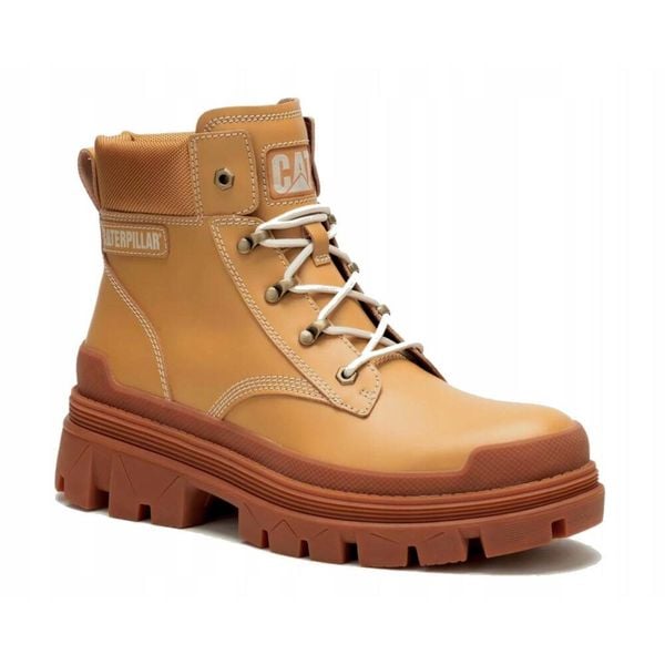 Buty dla mężczyzn Caterpillar COLORADO HARDWEAR. Brązowe buty trekkingowe męskie CATerpillar, bez zapięcia, trekkingowe. Za 479.99 zł.