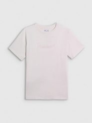 4F T-shirt regular z nadrukiem męski - beżowy XL. Brązowe t-shirty męskie 4f, m, bez wzorów, z bawełny, bez kołnierzyka. Za 59.99 zł.