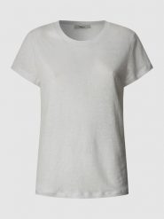 Pepe Jeans Koszulka "Megan" w kolorze białym rozmiar: M. Białe bluzki damskie Pepe Jeans, m, bez wzorów, z jeansu, bez kołnierzyka, bez ramiączek. Za 148.61 zł.