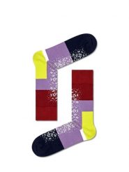 Happy Socks Skarpety "Dressed Im Blocked" w kolorze czarno-fioletowym rozmiar: 39-42. Czarne skarpetki męskie Happy Socks, bez wzorów, prążkowane. Za 57.06 zł.