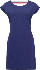 Sukienka damska Loap Aubrieta niebieska. Niebieskie sukienki damskie Scarpa, na co dzień, na lato, s, bez wzorów, z bawełny, eleganckie, bez kołnierzyka, bez ramiączek, proste. Za 138.99 zł.