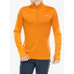 Bluza polarowa męska Vaude Livigno Halfzip II. Brązowe bluzy bez kaptura męskie Vaude, m, z polaru. Za 209.99 zł.