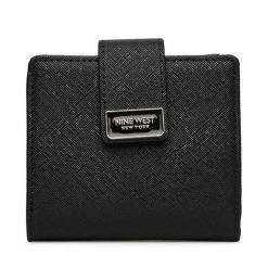Portfel Nine West. Czarne portfele damskie Nine West, bez wzorów. Za 69.99 zł.