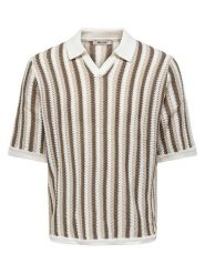 ONLY & SONS Sweter "Onsthue" w kolorze beżowym rozmiar: L. Brązowe swetry męskie Only & Sons, l, bez wzorów, bez kołnierzyka. Za 78.66 zł.