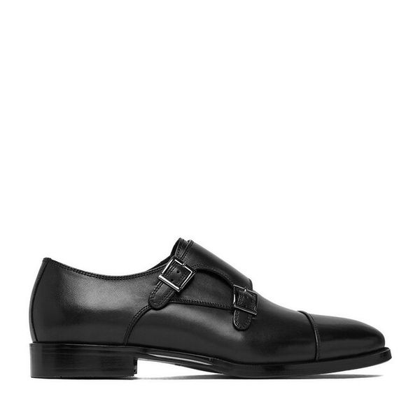 Półbuty GINO ROSSI. Czarne buty wizytowe męskie Gino Rossi, bez zapięcia. Za 479.99 zł.