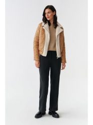 TATUUM Dwustronna kurtka "Bankaria" w kolorze jasnobrązowo-kremowym rozmiar: 38. Brązowe kurtki damskie Tatuum, bez wzorów, bez kaptura. Za 280.44 zł.