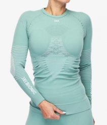 Koszulka termoaktywna damska X-Bionic ENERGIZER 4.0 Green. Zielone bielizna termoaktywna damska X BIONIC, l, bez wzorów, z dzianiny. Za 336.00 zł.