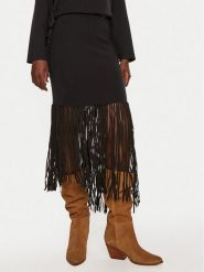 Munthe Spódnica ołówkowa Tayru 243123024376 Czarny Slim Fit. Czarne spódniczki damskie Munthe, bez wzorów, z wiskozy, ołówkowe. Za 799.99 zł.