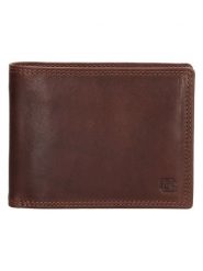 Beagles Skórzany portfel w kolorze brązowym - 12 x 10 x 2 cm rozmiar: onesize. Brązowe portfele męskie Beagles, bez wzorów, z materiału. Za 95.99 zł.