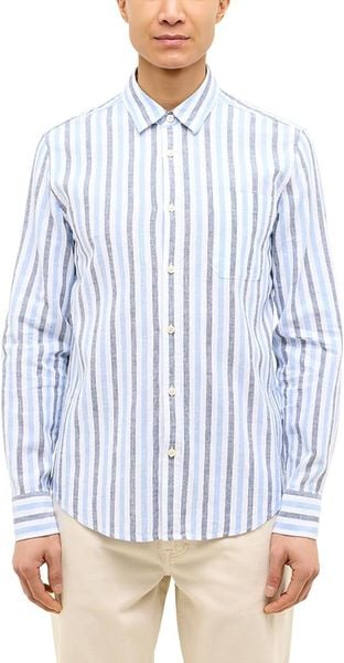 Męska Koszula Mustang Style Rawlins Blue Multi Bold Stripe 1016470 12745. Niebieskie koszule męskie Mustang, m, bez wzorów, bez kołnierzyka, bez ramiączek. Za 199.99 zł.