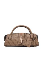 Guess Torebka Yvonne Logo Mini HWSG23 78760 Brązowy jasny. Brązowe torebki klasyczne damskie Guess, z aplikacjami, ze skóry, bez dodatków. Za 544.99 zł.