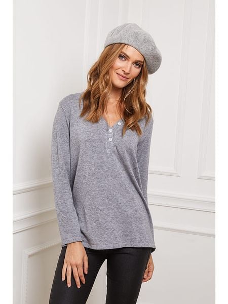 Joséfine Sweter "Drival" w kolorze szarym rozmiar: L. Szare swetry klasyczne damskie Joséfine, l, bez kołnierzyka. Za 108.99 zł.