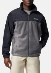 Bluza sportowa polarowa męska Columbia Steens Mountain 20 Full Zip Fleece. Czarne bluzy sportowe męskie Columbia, bez wzorów, z materiału, sportowe, bez kołnierzyka, bez ramiączek. Za 191.99 zł.