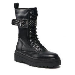 Trzewiki Jenny Fairy. Czarne botki damskie Jenny Fairy, bez obcasa, na koturnie, bez zapięcia. Za 119.97 zł.