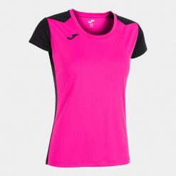 Koszulka do biegania damska Joma Record II. Czarne bluzki damskie Joma, l, bez wzorów, bez kołnierzyka. Za 157.99 zł.